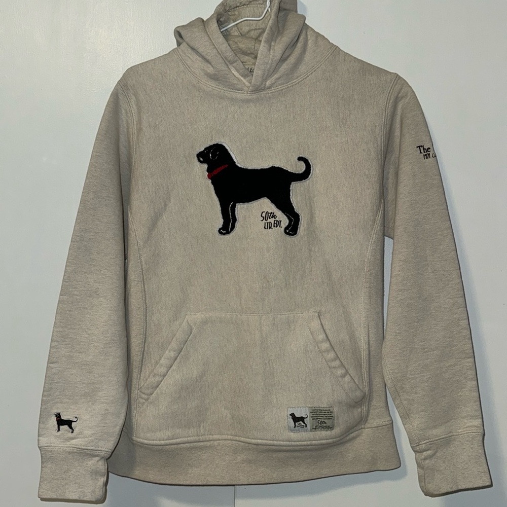 THE BLACK DOG Ladies 50th Anniversary Heavyweight Hooded Sweatshirt Size Large